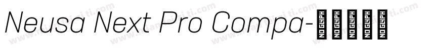 Neusa Next Pro Compa字体转换